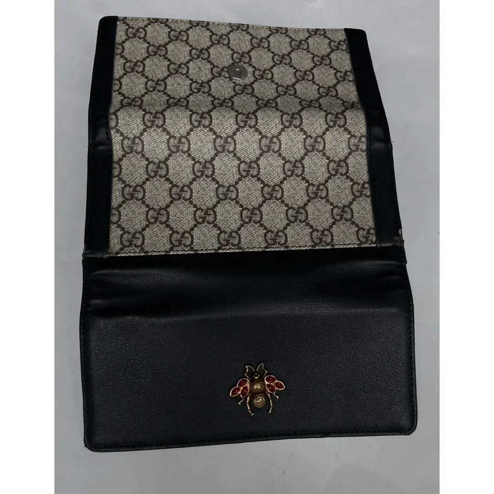 GUCCI‎ Queen Margaret GG Web Long Wallet Bee Compact
